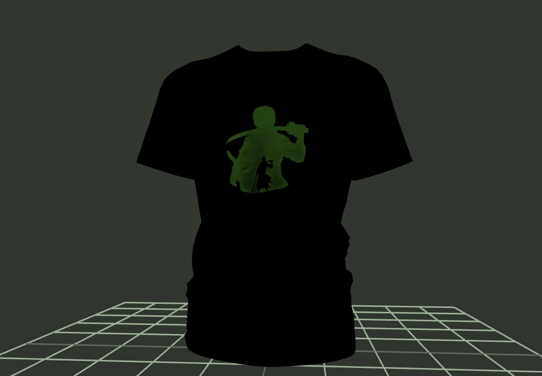 Maglietta fluo One piece zoro