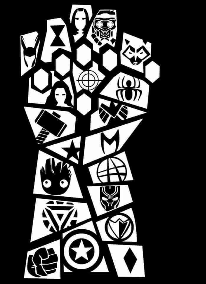 Power Fist – Icone Marvel in Stile Geometrico