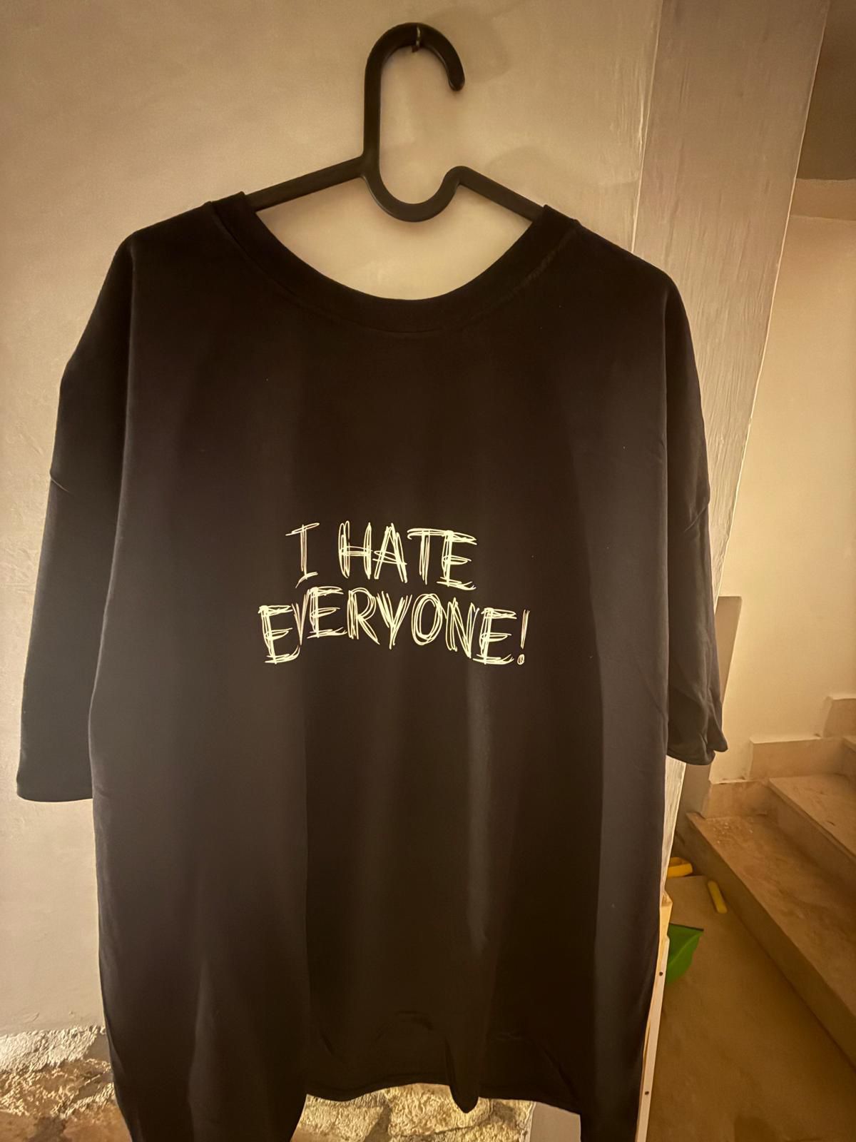 maglietta I HATE EVERYONE