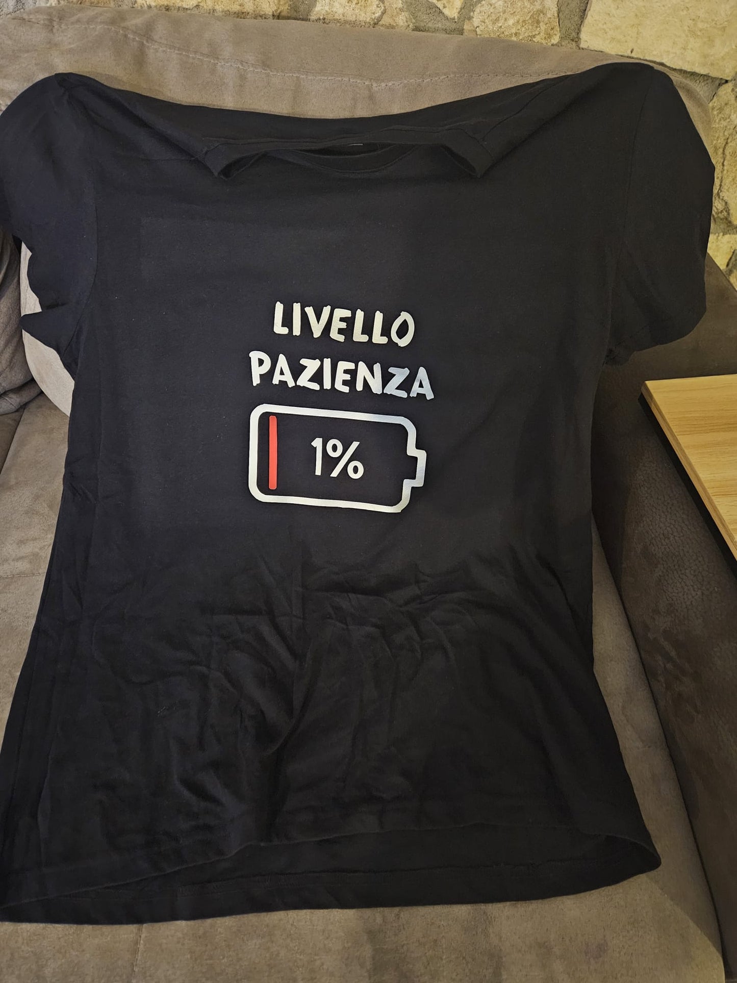 Maglietta livello di pazienza