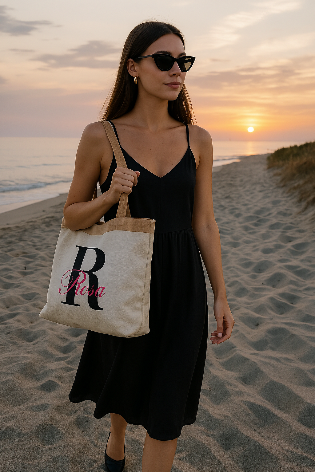 Borsa con tasca laterale