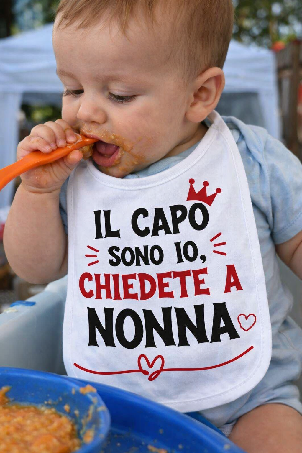 Bavaglino il capo sono io chiedete a nonna