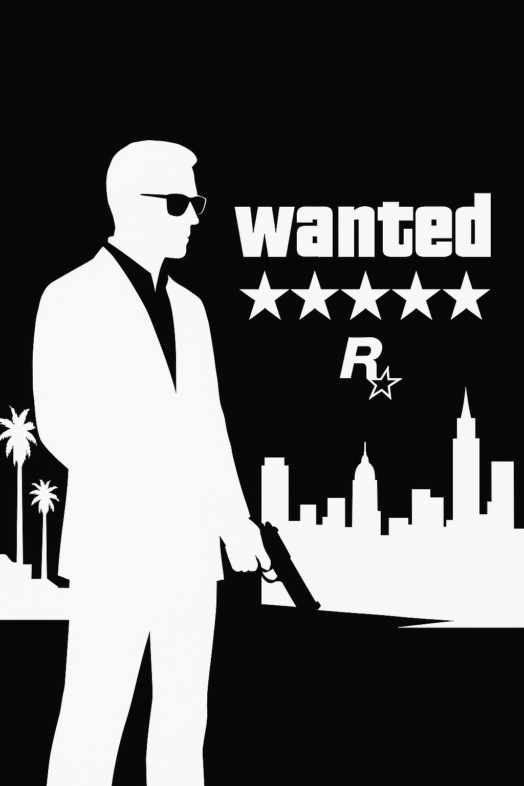T-shirt "Wanted" fluo - Edizione Limitata
