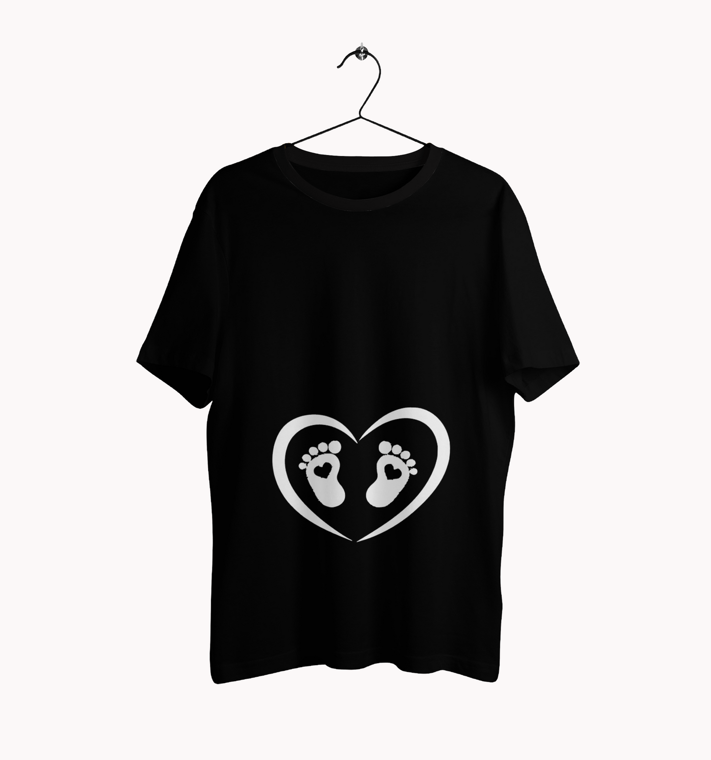 T-shirt Premaman “Cuore e Piedini”