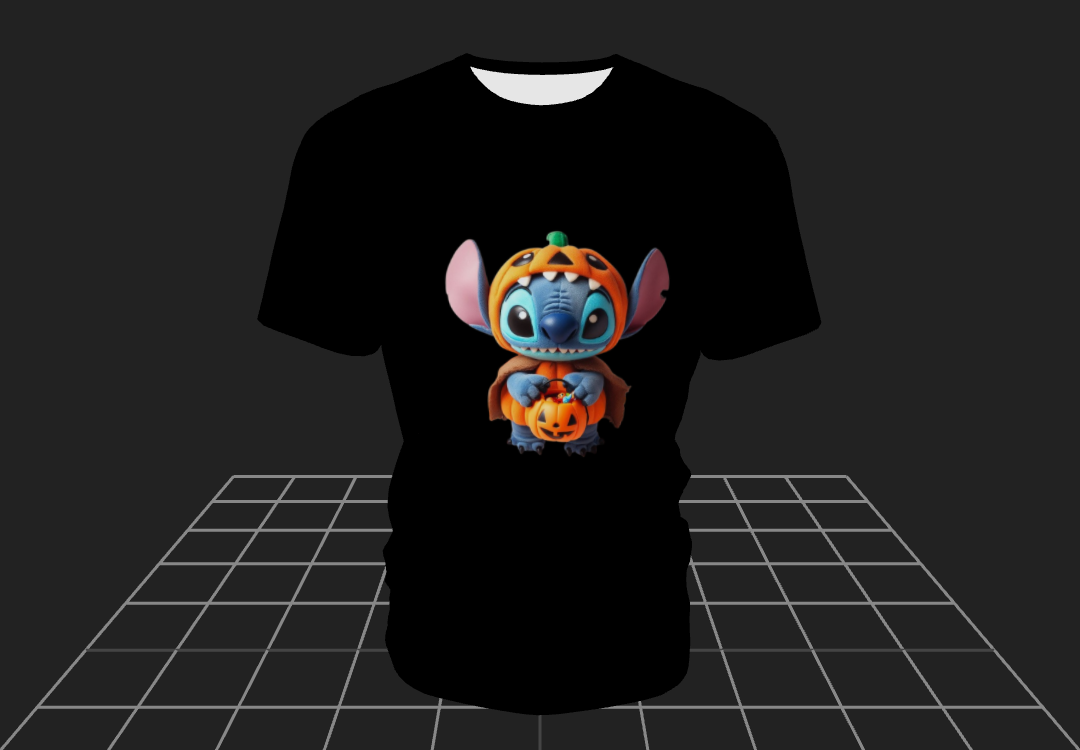 Maglietta Stitch zucca