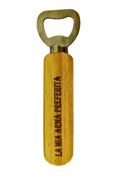Apribottiglie in Legno - "La Mia Arma Preferita"