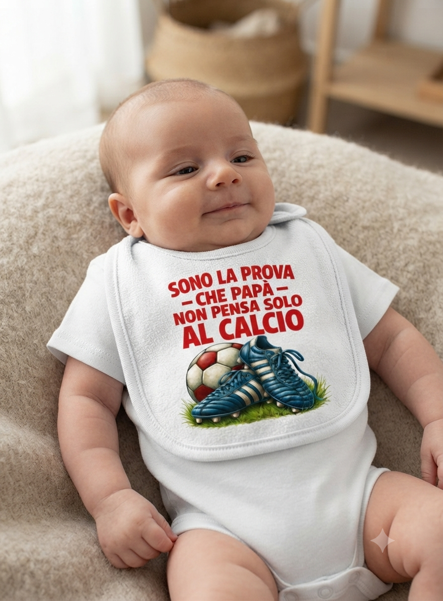 Bavaglino sono la prova che papà non pensa solo al calcio