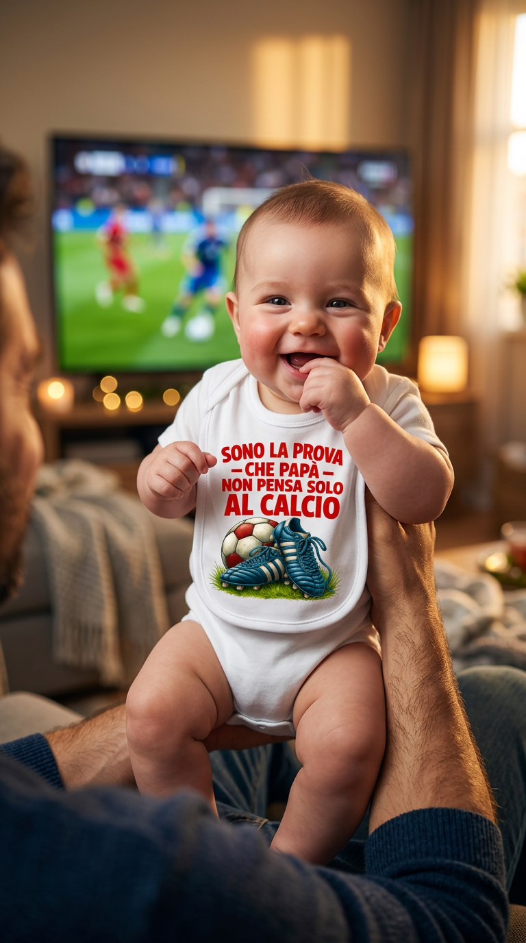Bavaglino sono la prova che papà non pensa solo al calcio