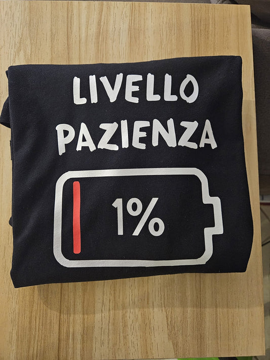 Maglietta  livello di pazienza