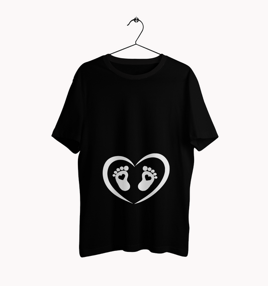 T-shirt Premaman “Cuore e Piedini”